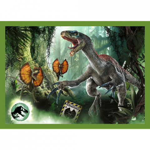 Puzzle Trefl Jurassic World 4In1 In Lumea Dinozaurilor [1]