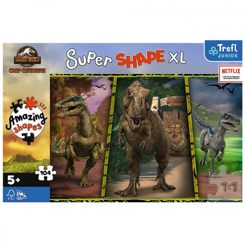 Puzzle Trefl Primo Super Shape Xxl 104 Jurassic World [2]