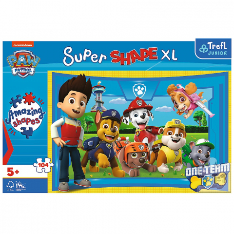 Puzzle Trefl Primo Super Shape Xxl 104 Patrula Catelusilor [2]
