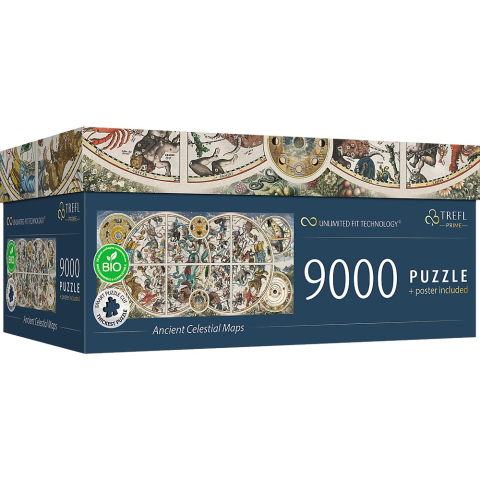 Trefl-Puzzle Trefl Uft 9000 Harti Celeste Antice [1]