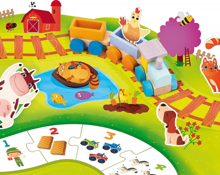 Lisciani Puzzle - Trenuletul vesel de la ferma [1]