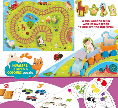 Lisciani Puzzle - Trenuletul vesel de la ferma [2]