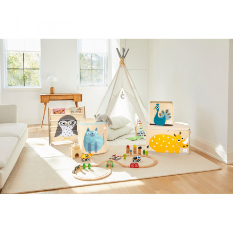 Raft organizator de carti pentru copii, Bufnita, 3 Sprouts [2]