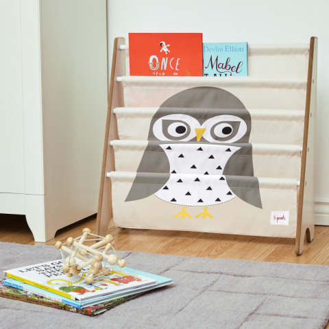 Raft organizator de carti pentru copii, Bufnita, 3 Sprouts [3]
