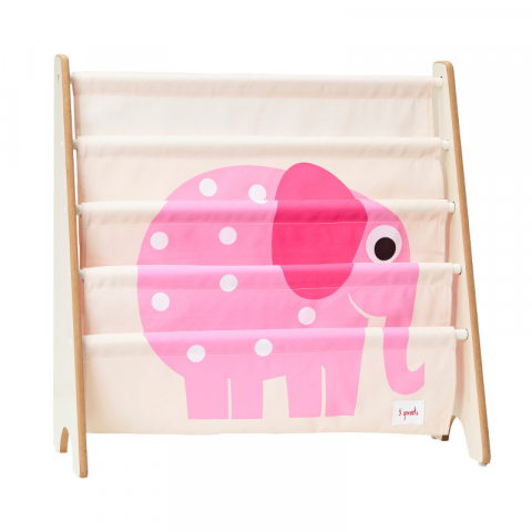 Baba kiegészítők - Raft organizator de carti pentru copii, Elefant, 3 Sprouts