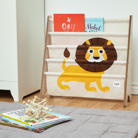 3 Sprouts-Raft organizator de carti pentru copii, Leu, 3 Sprouts [2]