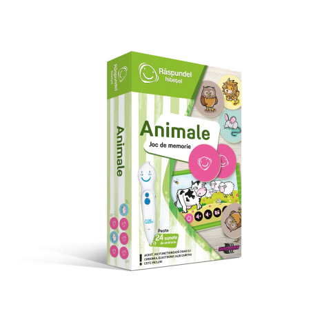 Jucarii 3-5 ani - Raspundel Istetel-Raspundel Istetel Animale: Joc de memorie