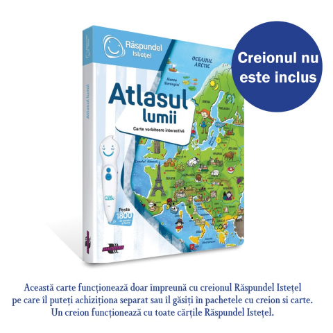 Játékok 6-8 éveseknek - Raspundel Istetel, carte Atlasul lumii