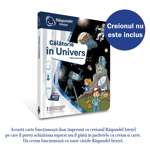 Játékok 3-5 éveseknek - Raspundel Istetel, carte Calatorie in univers