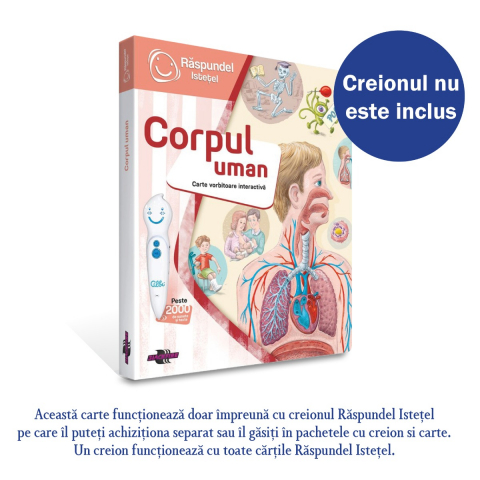 Kísérleti készletek gyerekeknek - Raspundel Istetel, carte Corpul uman
