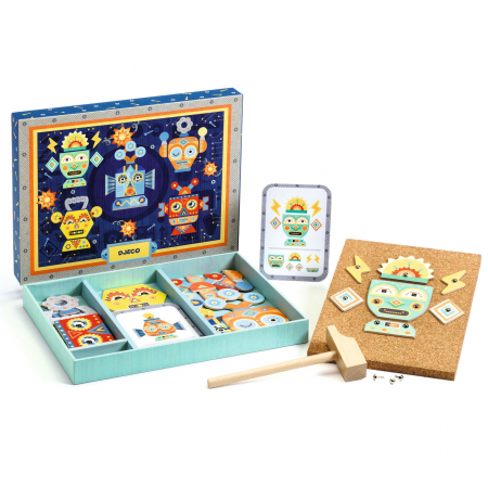 Jocuri si Jucarii Educative - Djeco-Roboti de asamblat Tap Tap Djeco