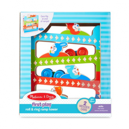 Toate jucariile - Melissa-Doug-Roller-coaster-din-lemn-cu-masinute