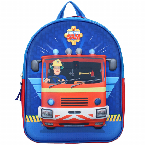 Játékok 3-5 éveseknek - Rucsac 3D Fireman Sam On Duty, Vadobag, 31x25x12 cm