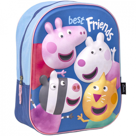 Jucarii 3-5 ani - Cerda-Rucsac 3D Peppa Pig Best Friends, 25x31x10 cm