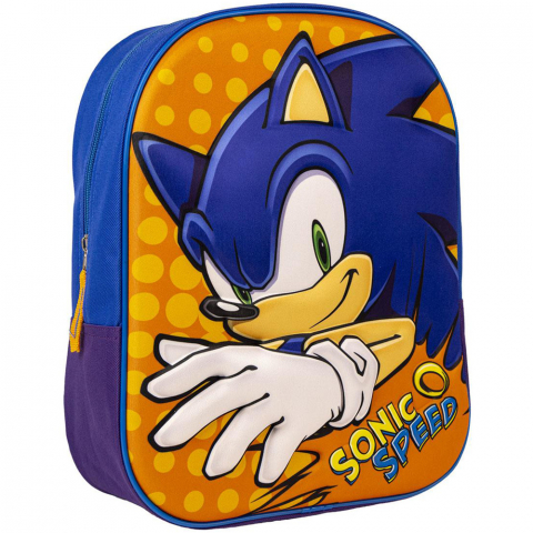 Jucarii 3-5 ani - Cerda-Rucsac 3D Sonic Speed, 25x31x10 cm