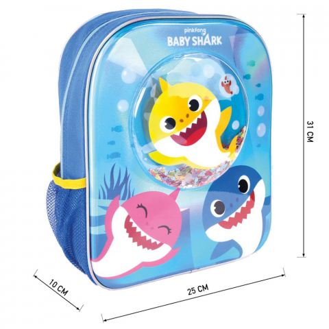Rucsac Baby Shark Confetti, Cerda, 25x31x10 cm [2]