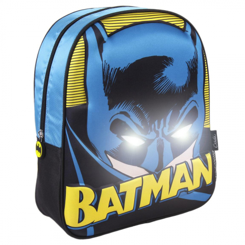 Játékok 3-5 éveseknek - Rucsac Batman 3D cu luminite, 25x31x10 cm