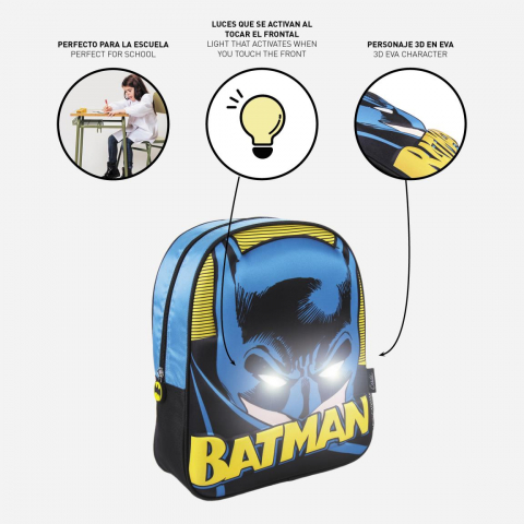 Rucsac Batman 3D cu luminite, 25x31x10 cm [3]