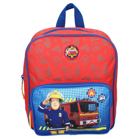 Játékok 3-5 éveseknek - Rucsac Fireman Sam Fire Rescue Red, Vadobag, 28x25x13 cm