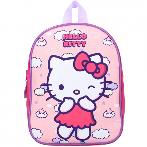 Jucarii 3-5 ani - Vadobag-Rucsac Hello Kitty Pink Ribbon, 29x22x9 cm