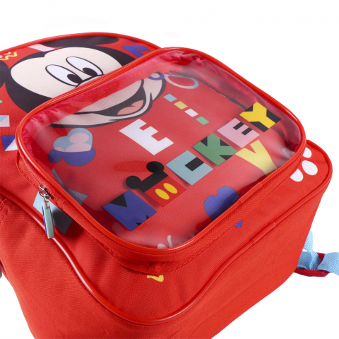 Cerda-Rucsac Mickey Mouse cu buzunar transparent, 25x30x12 cm [2]