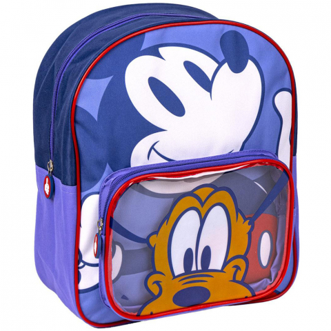 Jucarii 3-5 ani - Cerda-Rucsac Mickey Mouse cu buzunar transparent, 25x30x12 cm