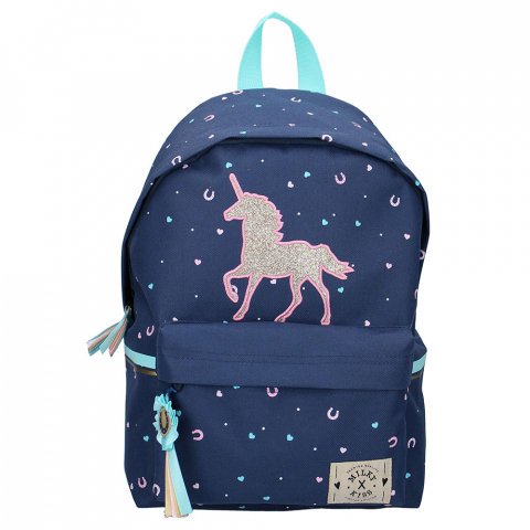 Jucarii 3-5 ani - Vadobag-Rucsac Milky Kiss Jump High Navy, Vadobag, 37x25x11 cm