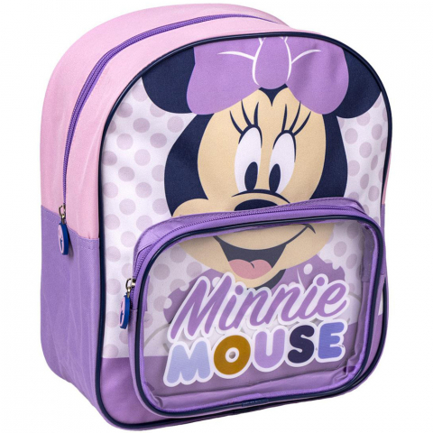 Jucarii 3-5 ani - Cerda-Rucsac Minnie Mouse cu buzunar transparent, 25x30x12 cm