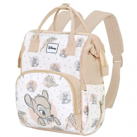 Játékok 3-5 éveseknek - Rucsac multifunctional pentru mamici si copii, Disney Bambi Tender, 25x40x20 cm