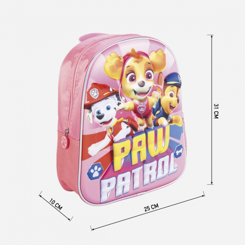 Rucsac Paw Patrol 3D, 25x31x10 cm, Roz [2]