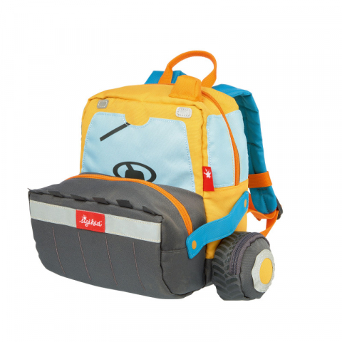 Jucarii 3-5 ani - Sigikid-Rucsac pentru copii Incarcator cu roti si detalii 3D, Sigikid