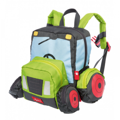 Jucarii 3-5 ani - sigikid-Rucsac pentru copii Tractor cu roti si detalii 3D, Sigikid