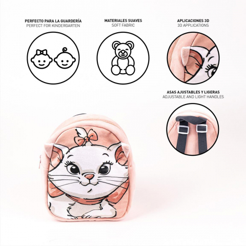 Rucsac plusat Disney Marie, 18x22x8 cm [3]