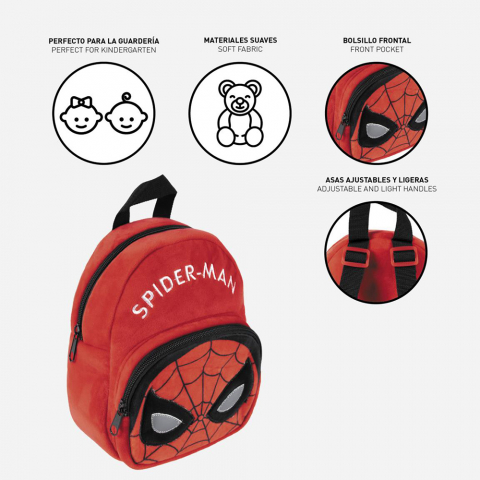 Cerda-Rucsac plusat Spiderman, 18x22x8 cm [2]