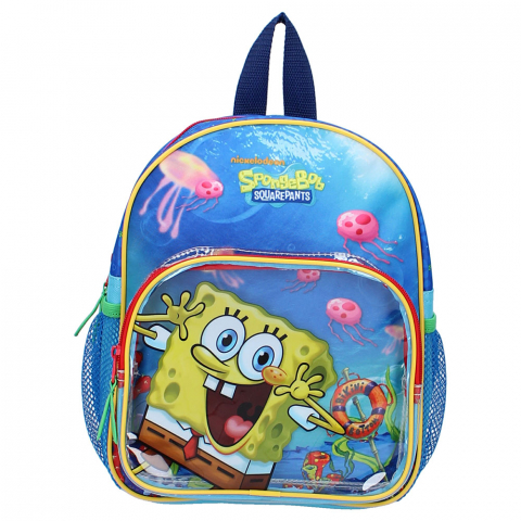 Jucarii 3-5 ani - Vadobag-Rucsac Spongebob Jumping Jellyfish Blue, Vadobag, 28x22x9 cm