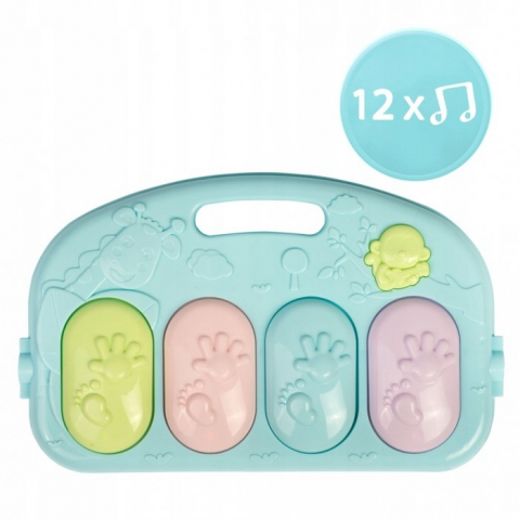 Salteluta de joaca cu pian Ricokids 7314 - Albastru [1]