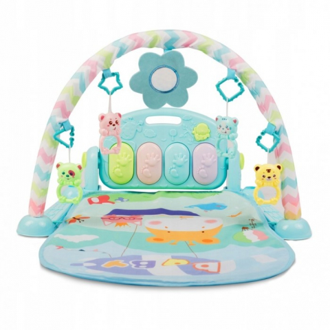 Salteluta de joaca cu pian Ricokids 7314 - Albastru [5]