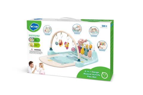 Jucarii educative - Jucarii Bebe-Salteluta De Joaca Interactiva Pentru Bebelusi 4 In 1