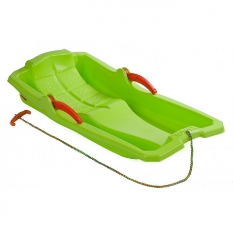 Játékok 3-5 éveseknek - Sanie copii Marmat Karol cu manere si frana - Verde