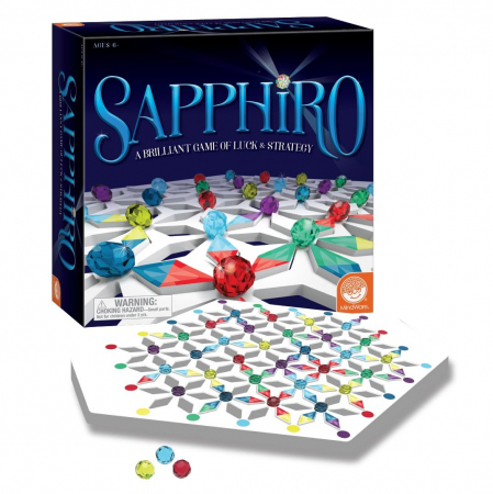 Toate jucariile - MindWare-Sapphiro-boardgame-de-strategie-cu-piese-din-lemn