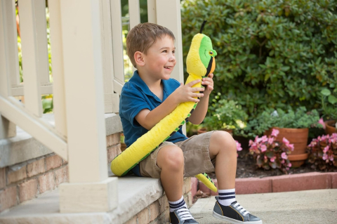 Sarpe ANACONDA verde inchis- Jucarie Plus Wild Republic 137 cm [3]