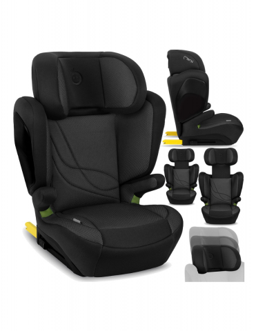 Scaun auto cu isofix, I-size 100-150 cm, Momi Mei - Black [5]
