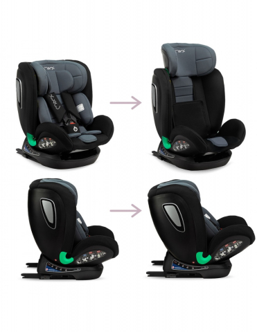 Momi-Scaun Auto I-Size 40-150 cm, Rear Facing, Momi Urso - Black [1]
