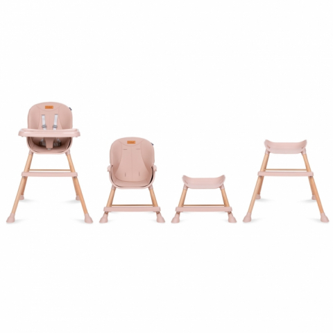 Scaun de masa 4 in 1 Kidwell EATAN Wood Pink [7]
