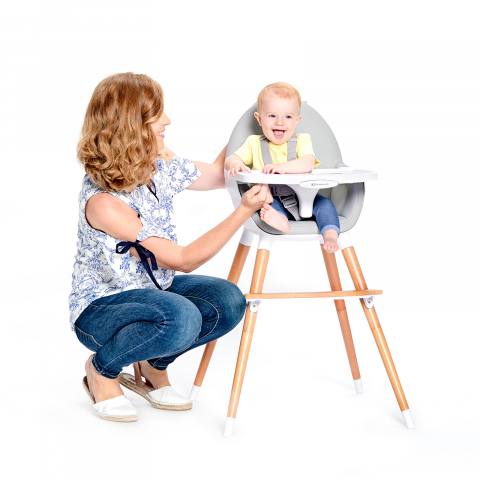 Scaun De Masa Kinderkraft Fini, 2 In 1, Grey [3]