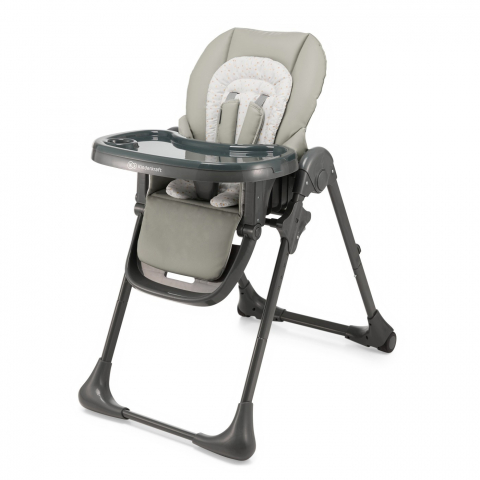 Jucarii 0-12 luni - Scaun De Masa Kinderkraft Tummie, Pliabil, Grey