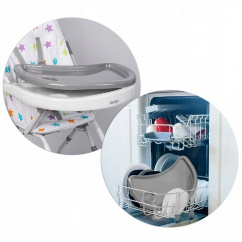 Scaun de masa Ricokids Eldo - Gri - Alb - Stele [1]