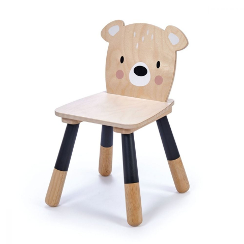 Oktató játékok - Scaunel Ursulet, din lemn premium - Forest Bear Chair - Tender Leaf Toys