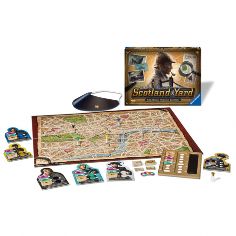 Játékok 9-12 éveseknek - Scotland Yard Sherlock Holmes Edition, joc de societate Ravensburger