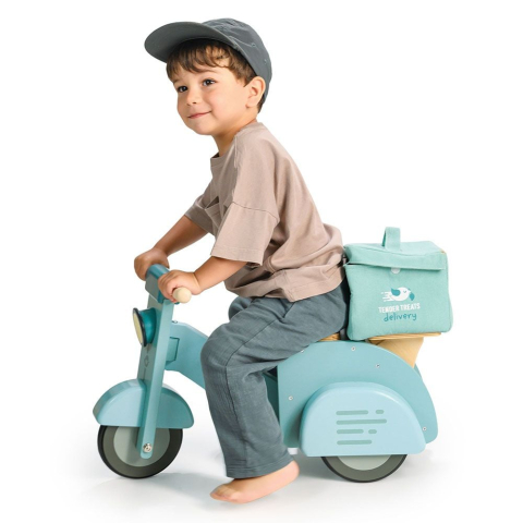 Scuter pentru livrare, din lemn premium - Delivery Scooter - Tender Leaf Toys [1]